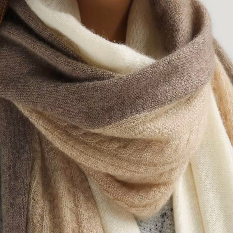 Two-Tone Cashmere Scarf