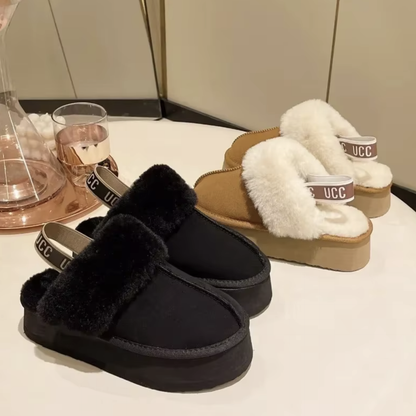 Cozy Luxe Fur-Lined Slippers