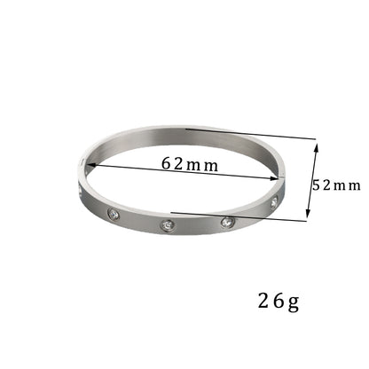 Veloza Brazalete de acero inoxidable