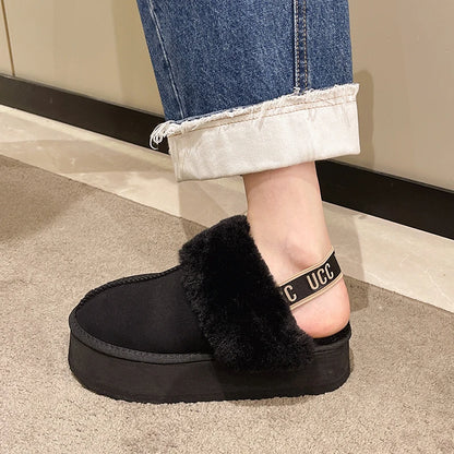 Cozy Luxe Fur-Lined Slippers