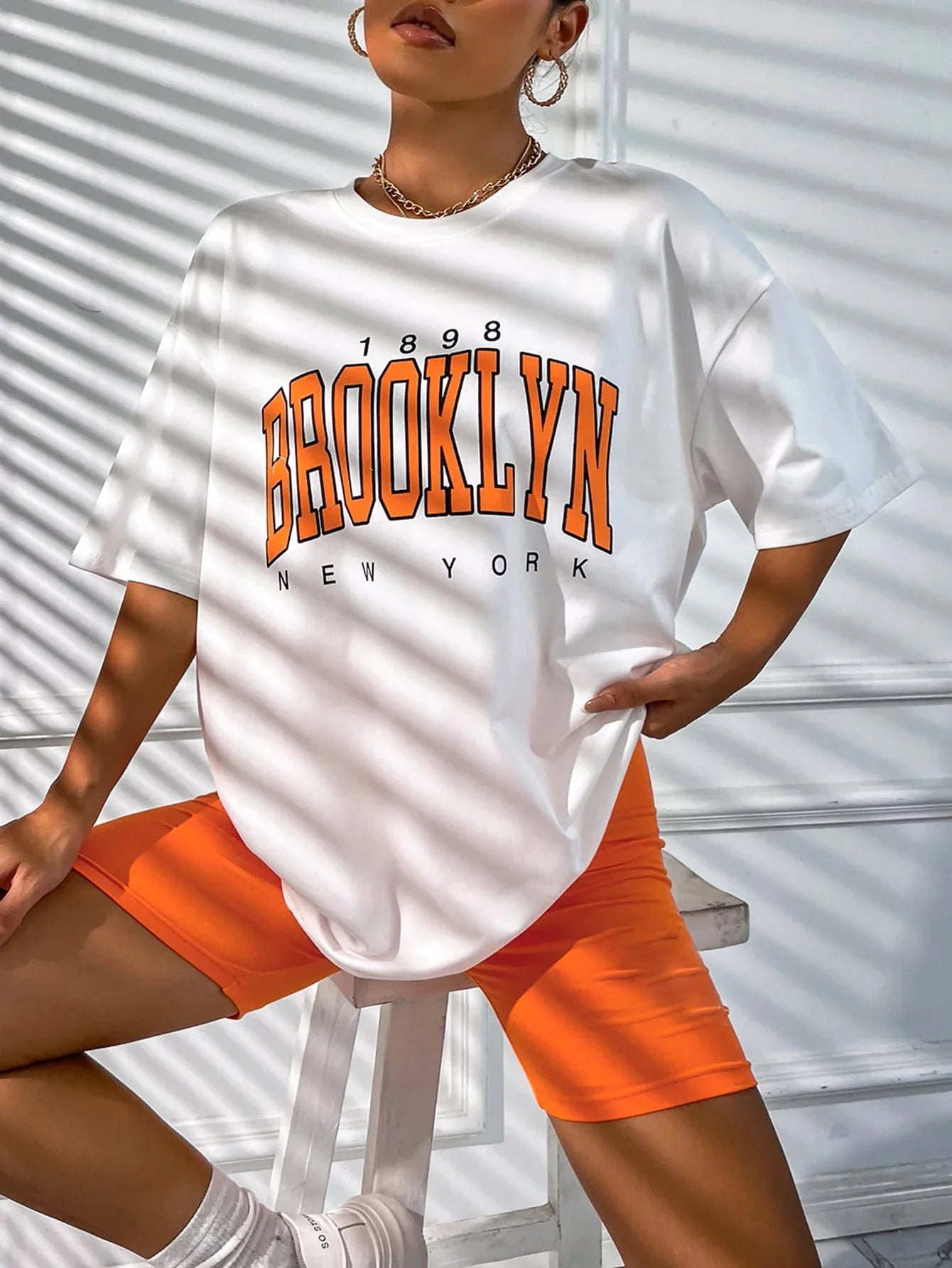 Oversized T-Shirt 1898 Brooklyn New York