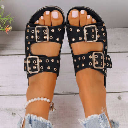 Veloza Studded Slippers