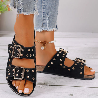 Veloza Studded Slippers