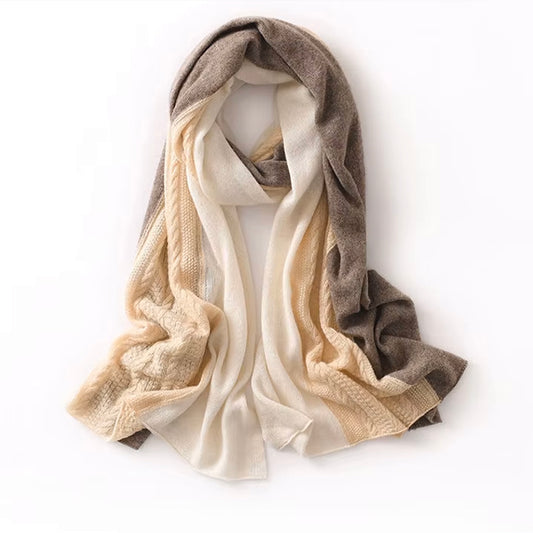 Two-Tone Cashmere Scarf