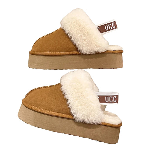 Cozy Luxe Fur-Lined Slippers