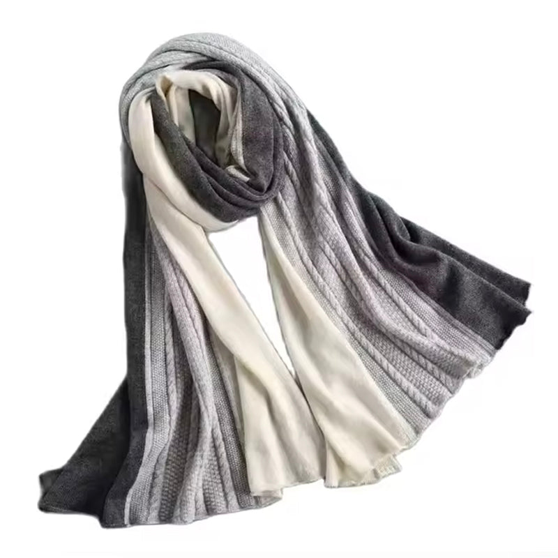 Two-Tone Cashmere Scarf