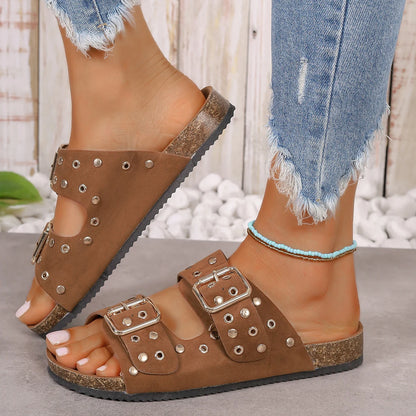 Veloza Studded Slippers