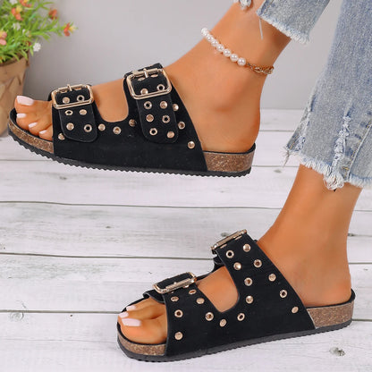 Veloza Studded Slippers